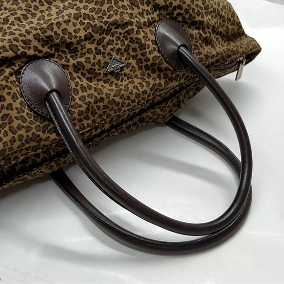 Authentic Bottega Veneta Hand Bag  Brown Nylon - Picture 4 of 10